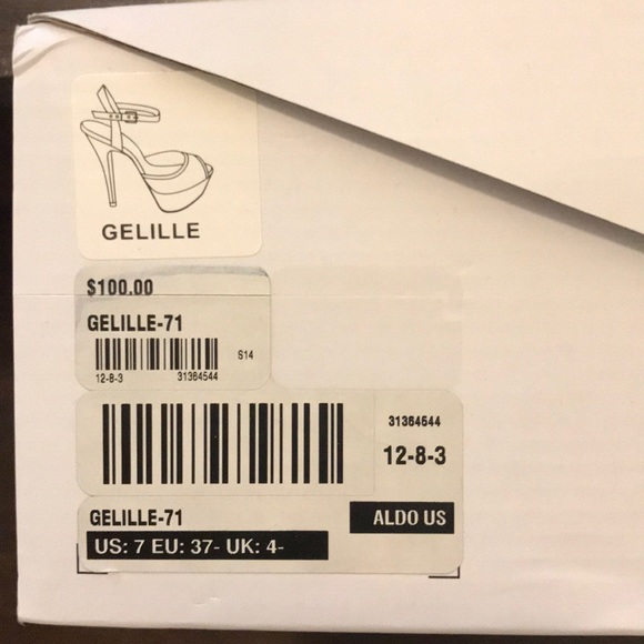 ALDO Gelille Heels Off-White - Size:37 (7 US) NWOT - Picture 5 of 5